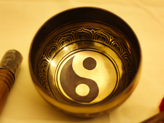 Yin and Yang Engraved Singing Bowl