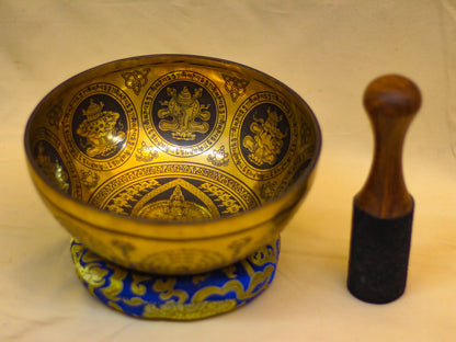 Avalokiteshvara Engraved Singing Bowl