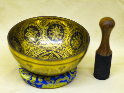 Avalokiteshvara Engraved Singing Bowl