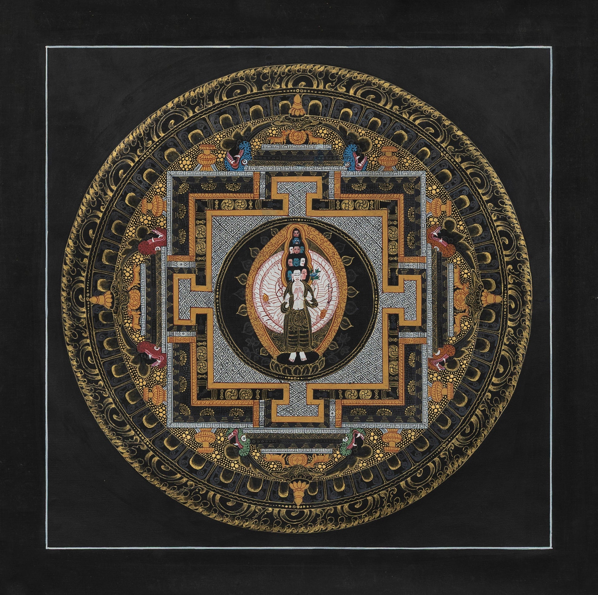 Avalokiteshvara Mandala Thangka Painting