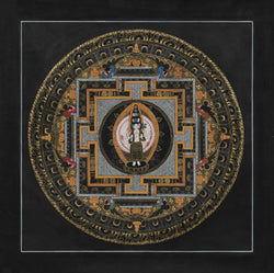 Avalokiteshwora Mandala Thangka - (10" * 10")