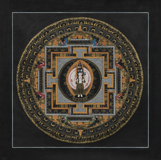Avalokiteshvara Mandala Thangka Painting