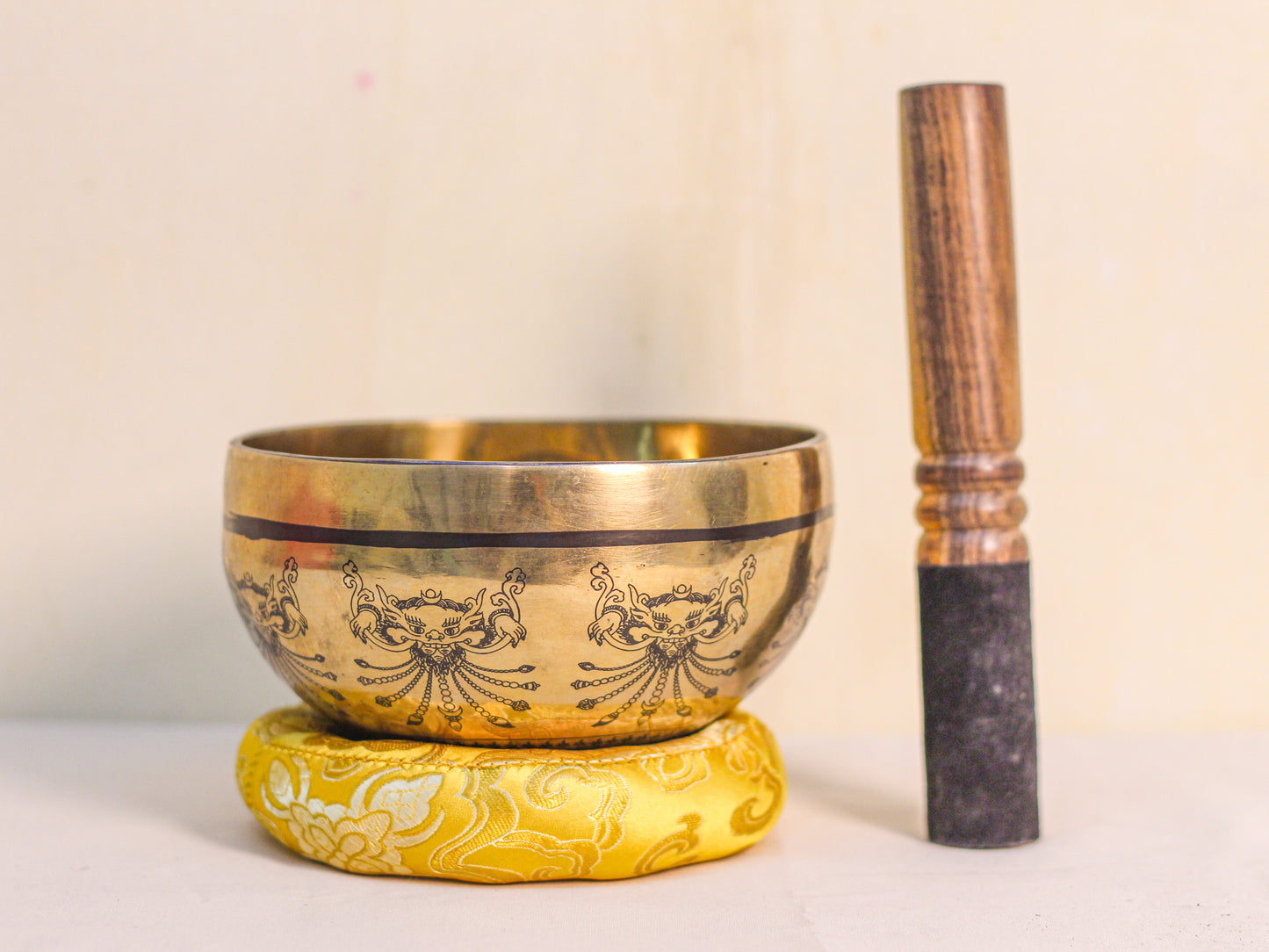 Buddha Engraved Tibetan Singing Bowl
