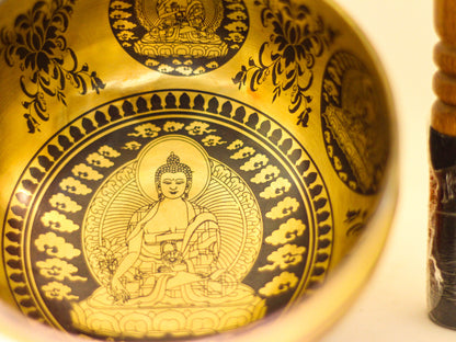 Buddha Engraved Singing Bowl