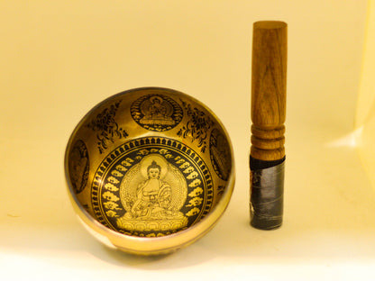 Buddha Engraved Singing Bowl