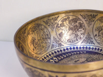 Chitipati Engraved Tibetan Singing Bowl