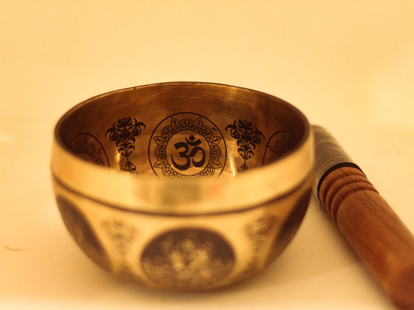 Durga Engraved Singing Bowl