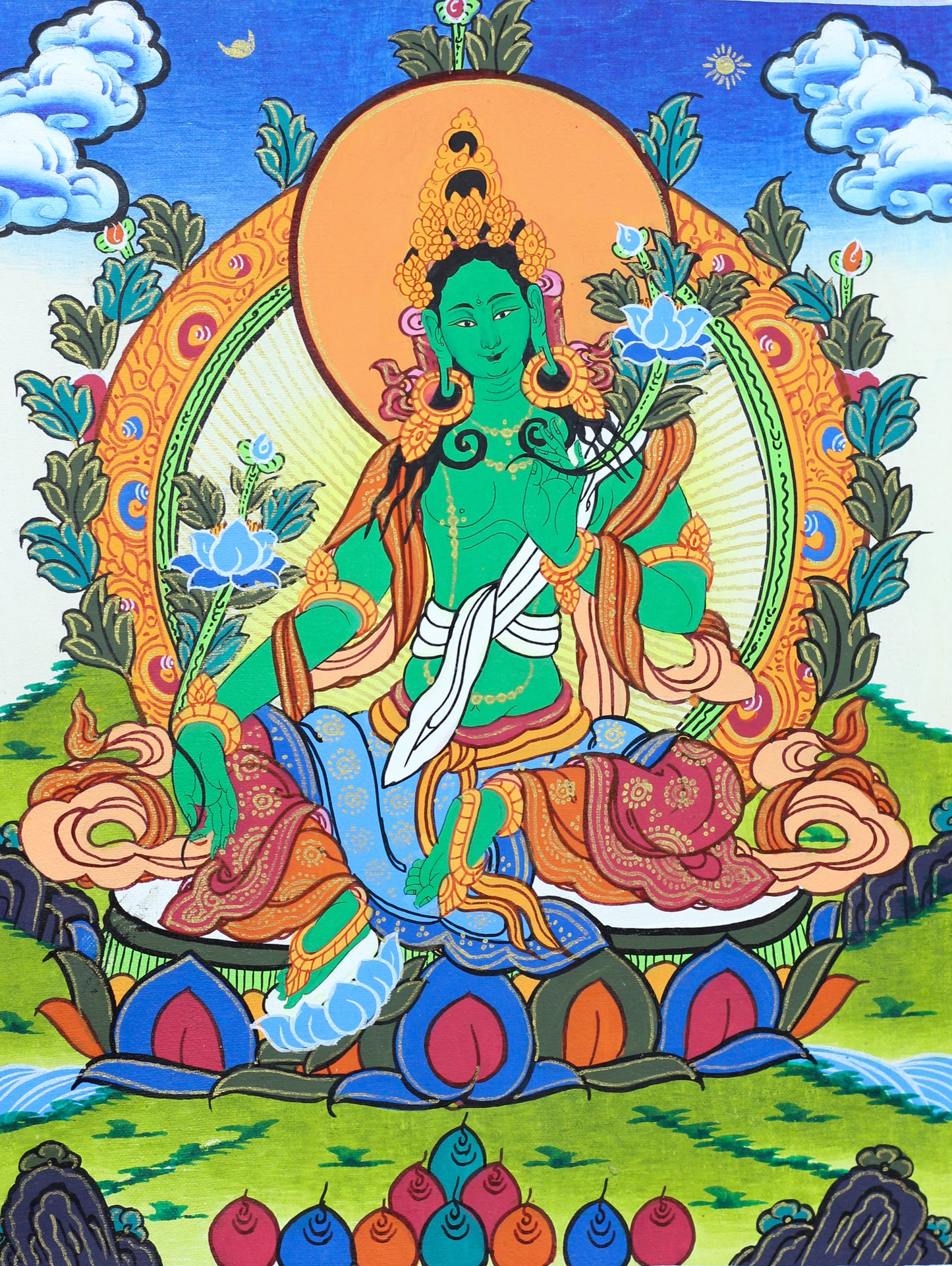 Green Tara Thangka