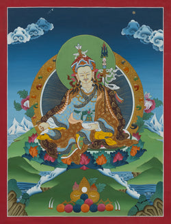 Guru Rinpoche Thangka - (16" * 21")