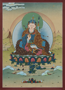 Guru Rinpoche Thangka - (14" * 19")