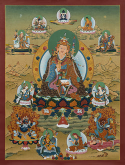Guru Rinpoche Thangka - (18" * 24")