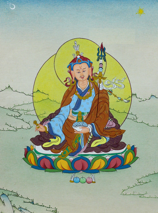 Guru Rinpoche Thangka - (9" * 12")