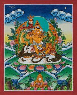 Jambhala Thangka - (8" * 10")
