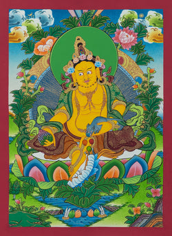 Jambhala Thangka - (10" * 14")