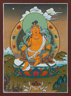 Jambhala Thangka - (10" * 14")