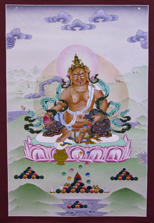 Zambhala Thangka - (20" * 30")