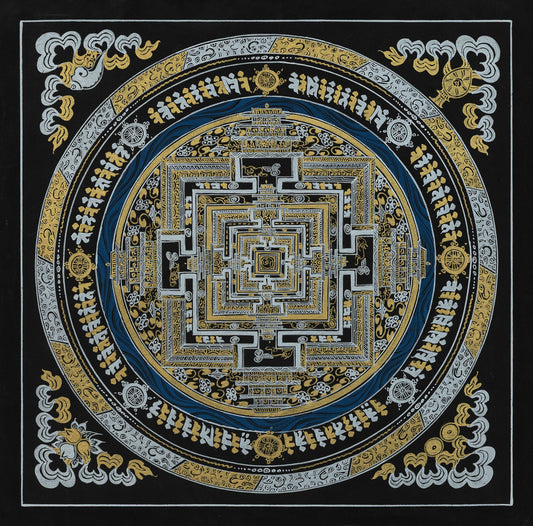 Kalachakra Mandala Thangka - (12" * 12")
