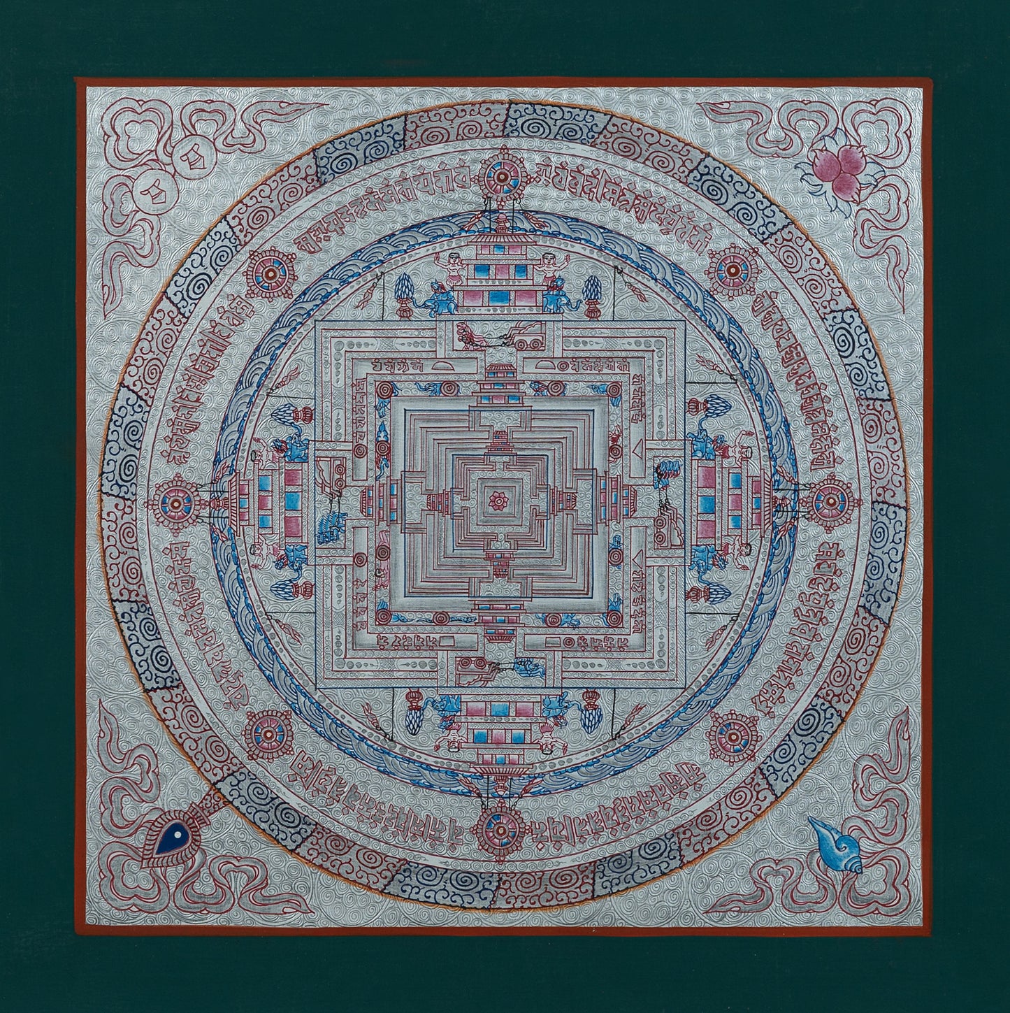 Kalachakra Mandala Thangka - (11" * 11")