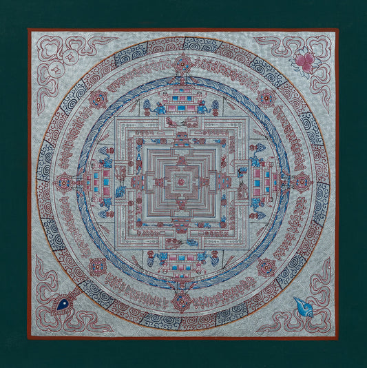 Kalachakra Mandala Thangka - (11" * 11")