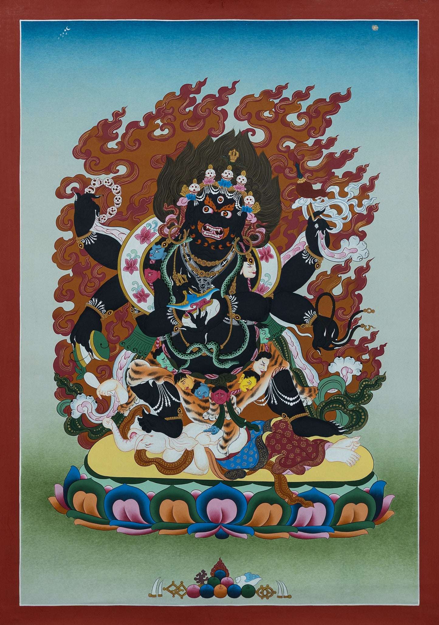Hand Painted Mahakala Thangka Painting