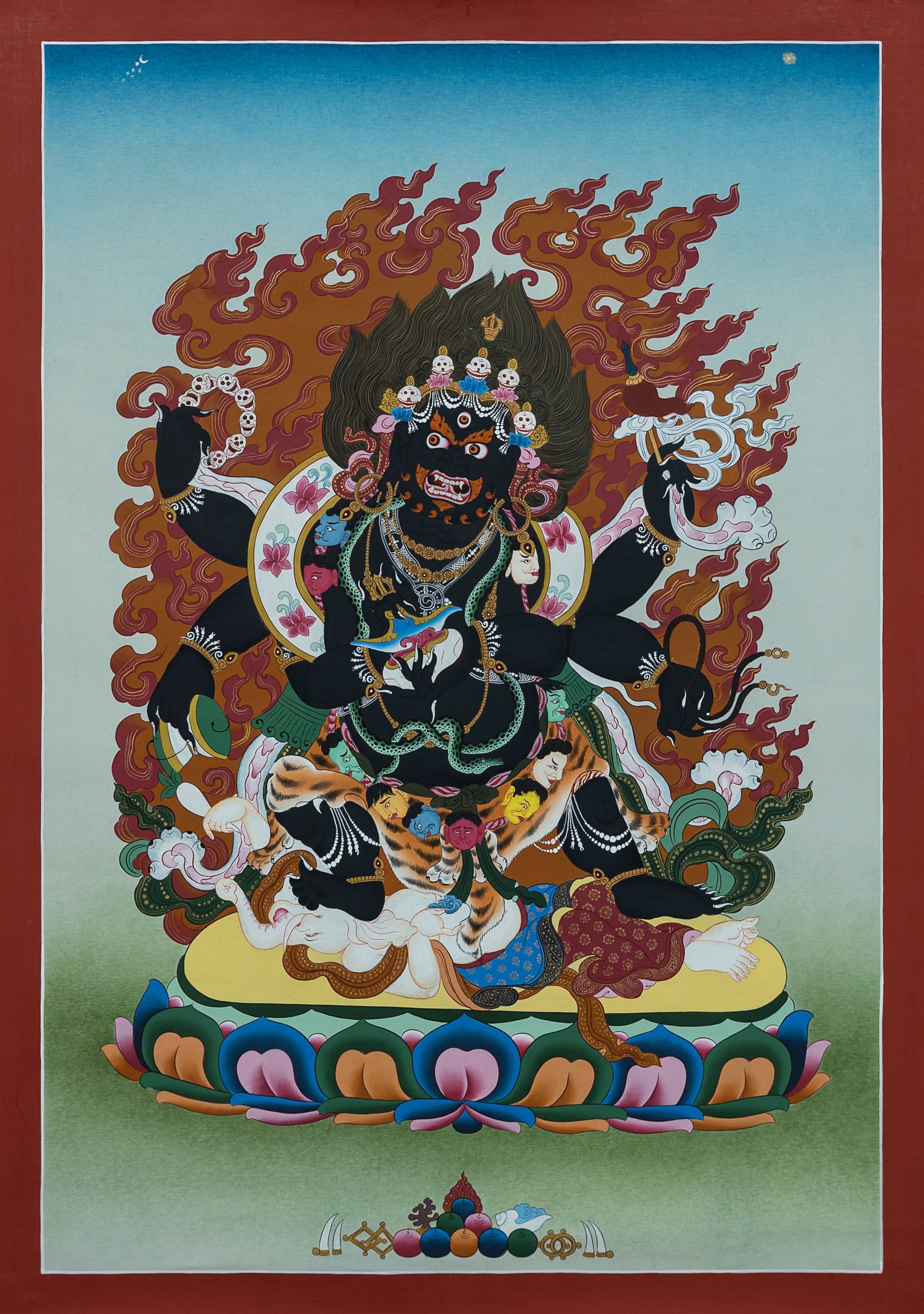 Hand Painted Mahakala Thangka Painting