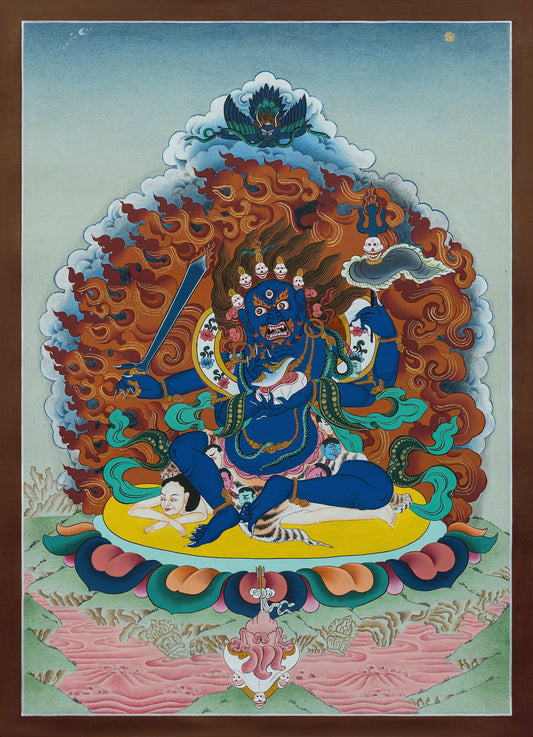 Hand Painted Mahakala Thangka Painting