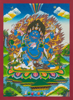 Mahakala Thangka - (10" * 14")