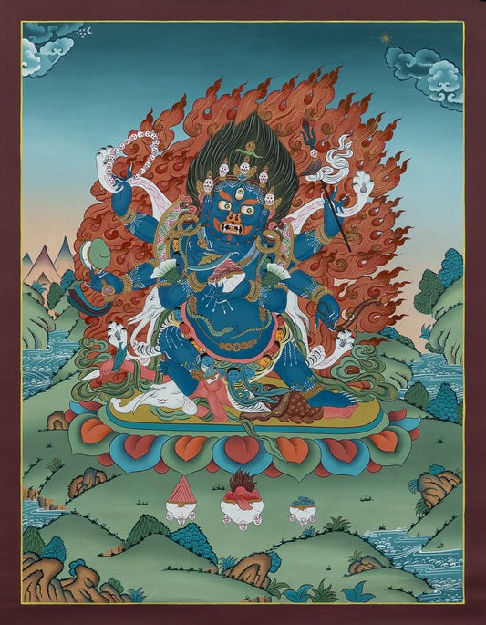 Hand Painted Mahakala Thangka Painting
