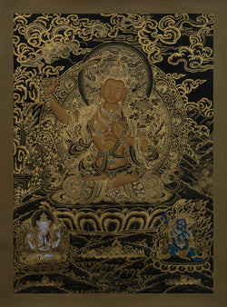 Manjushri Thangka - (16" * 22")