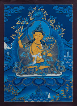 Manjushri Thangka - (16" * 20")