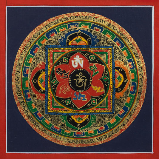Mantra Mandala Thangka Painting