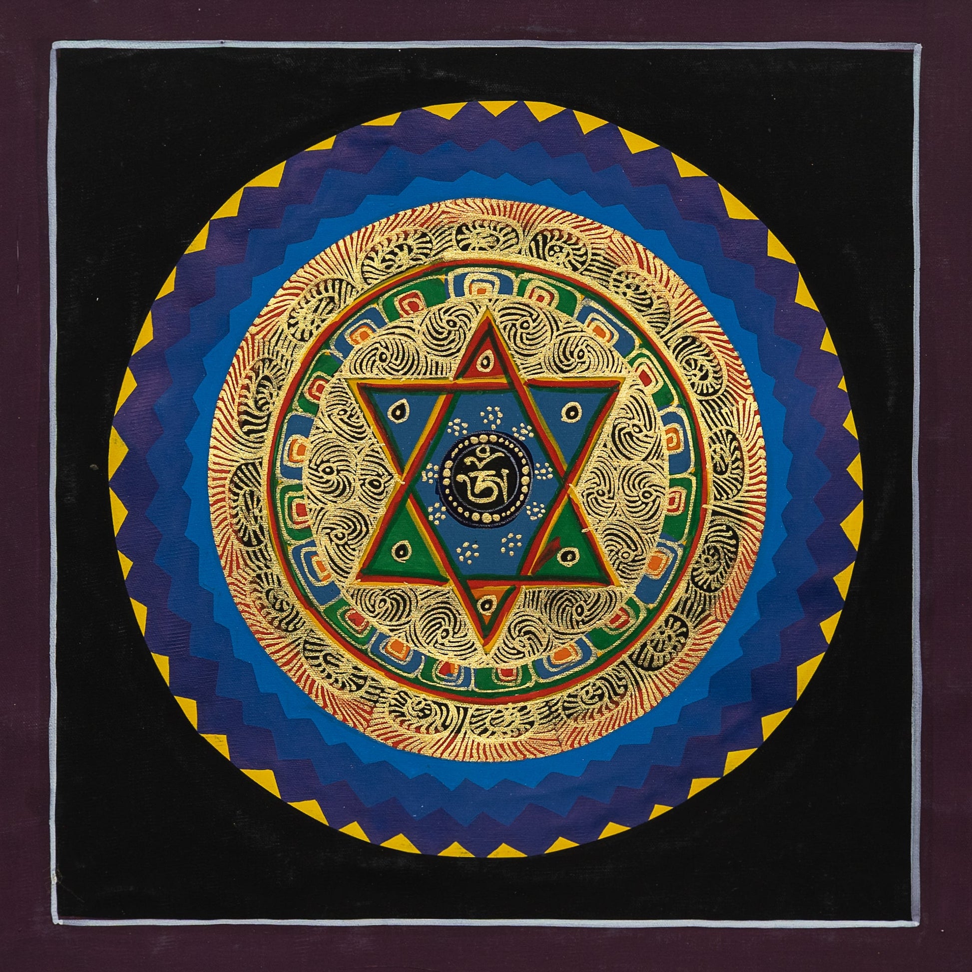 Mantra Mandala Thangka Painting