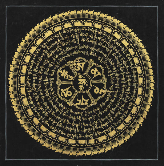 Mantra Mandala Thangka Painting