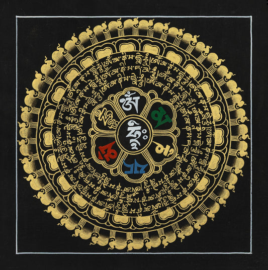 Mantra Mandala Thangka Painting
