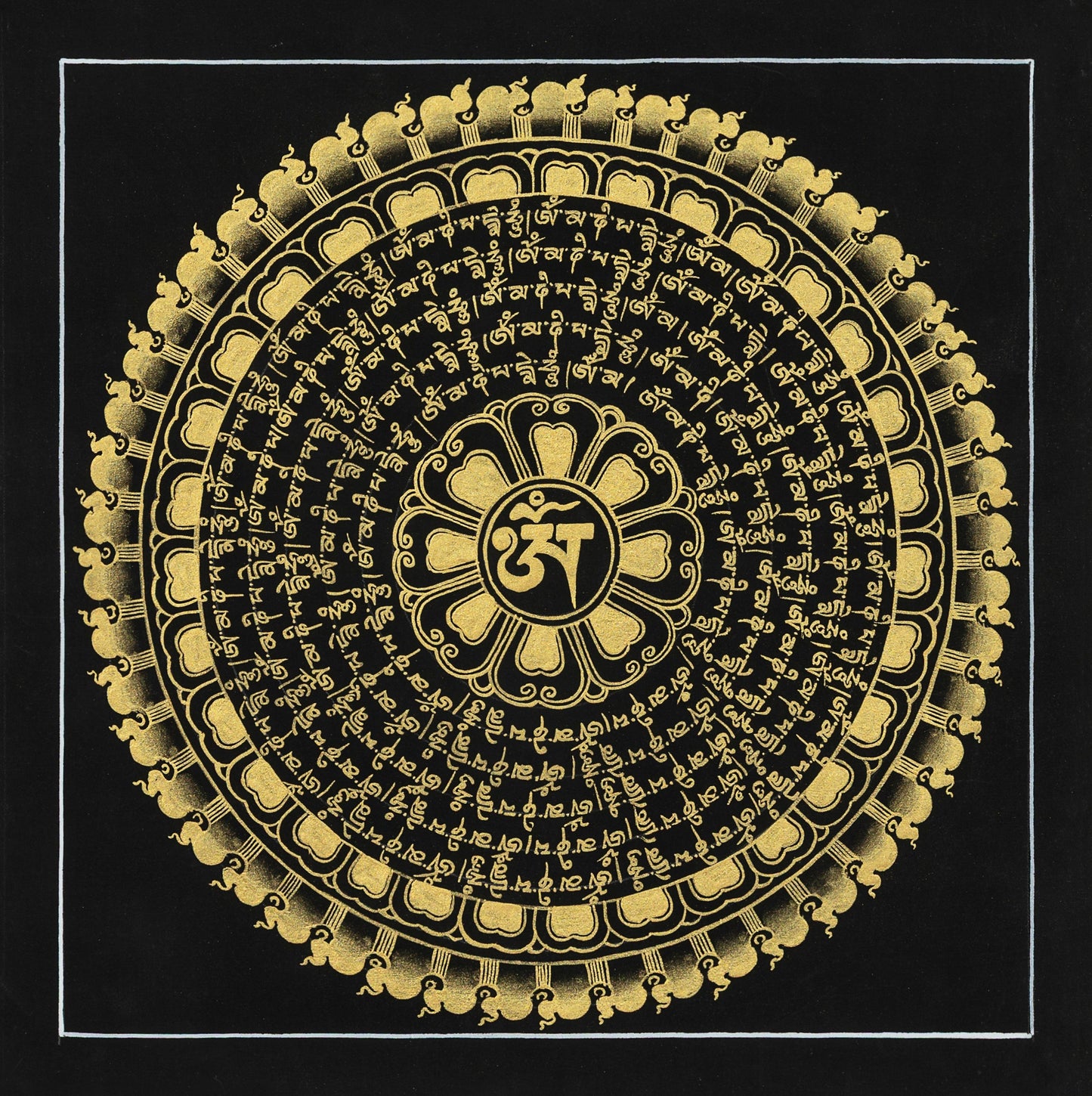 Mantra Mandala Thangka Painting