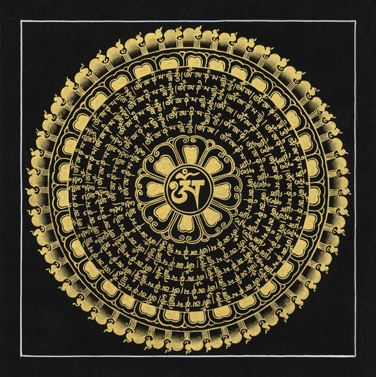 Mantra Mandala Thangka Painting