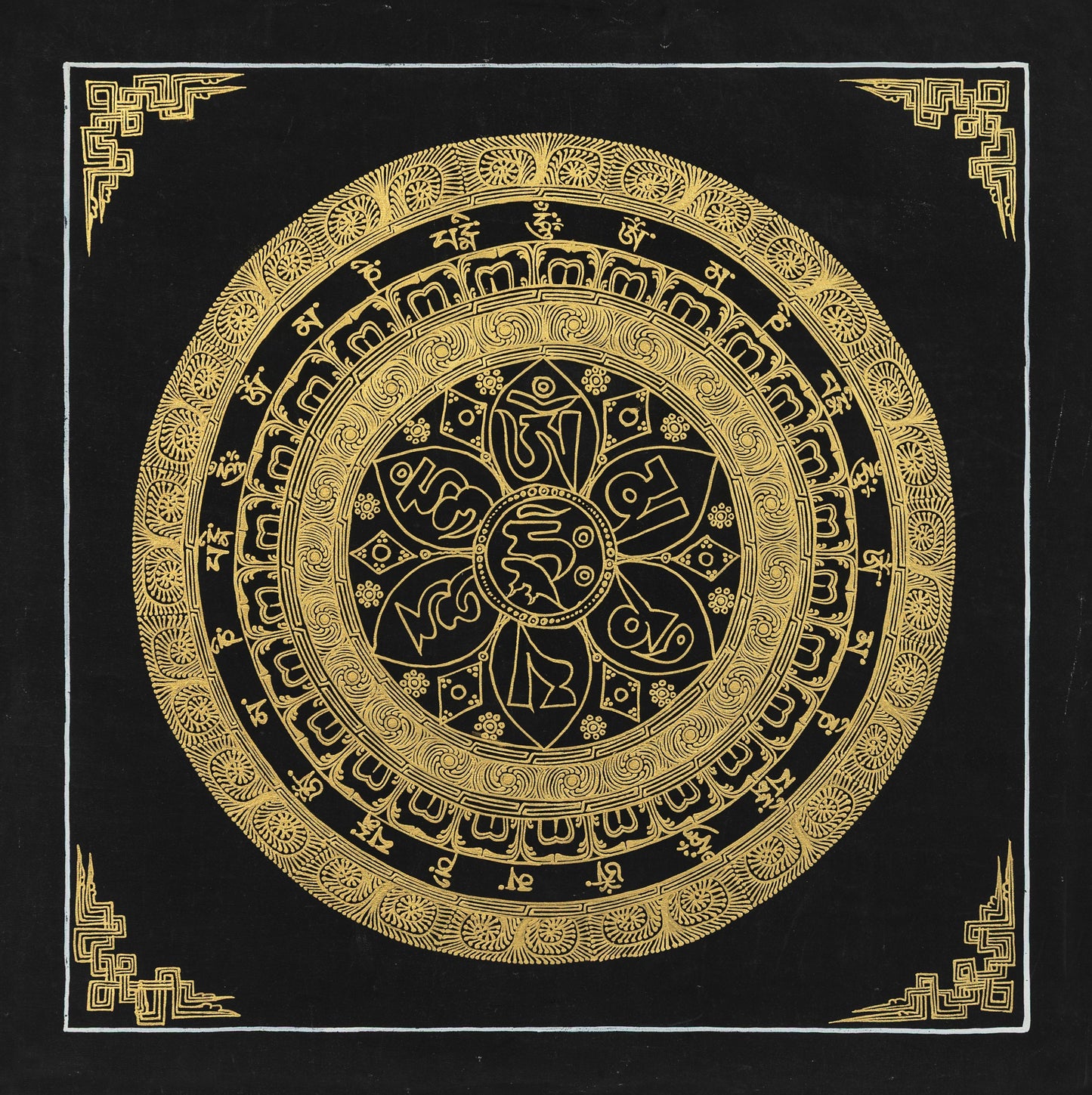 Mantra Mandala Thangka Painting