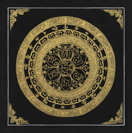 Mantra Mandala Thangka Painting