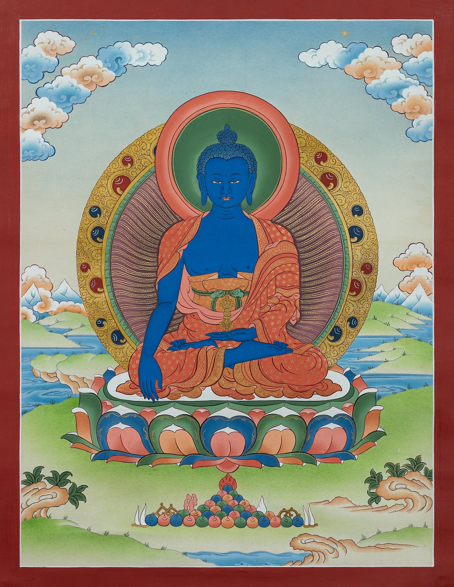 Bhaisajyaguru/Medicine Buddha Thangka