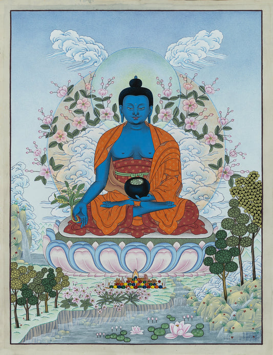 Bhaisajyaguru/Medicine Buddha Thangka