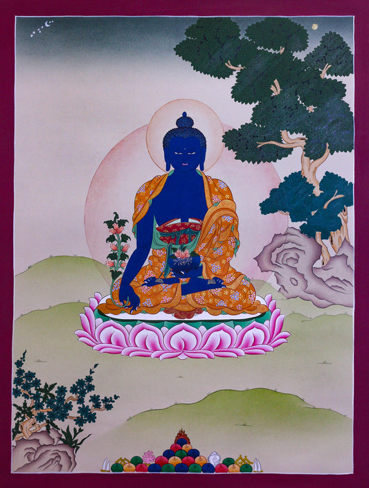 Medicine Thangka - (18" * 24")