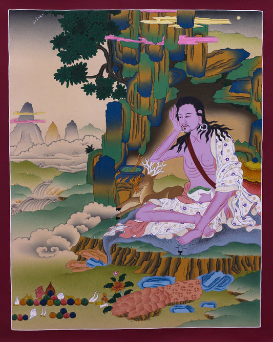 Milarapa Thangka - (17.5" * 22.5")