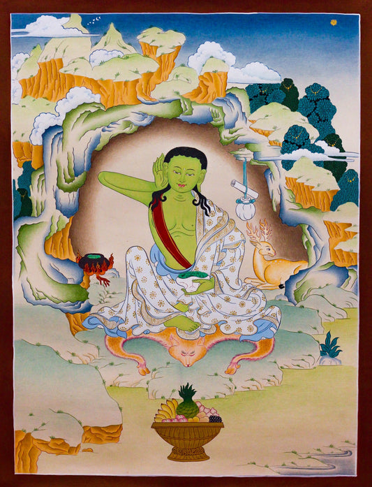 Milarepa Thangka - (15" * 20")