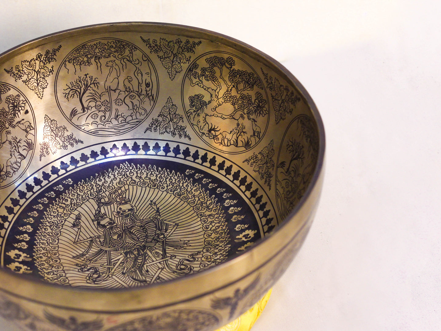 Chitipati Engraved Tibetan Singing Bowl