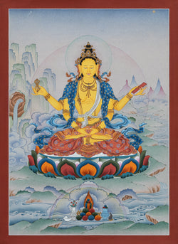 Prajna Paramita Thangka - (17" * 25")