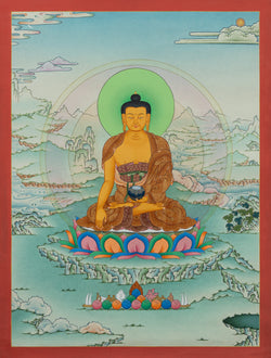 Shakyamuni Buddha Thangka - (18" * 24")