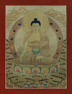 Shakyamuni Buddha Thangka - (11" * 15")