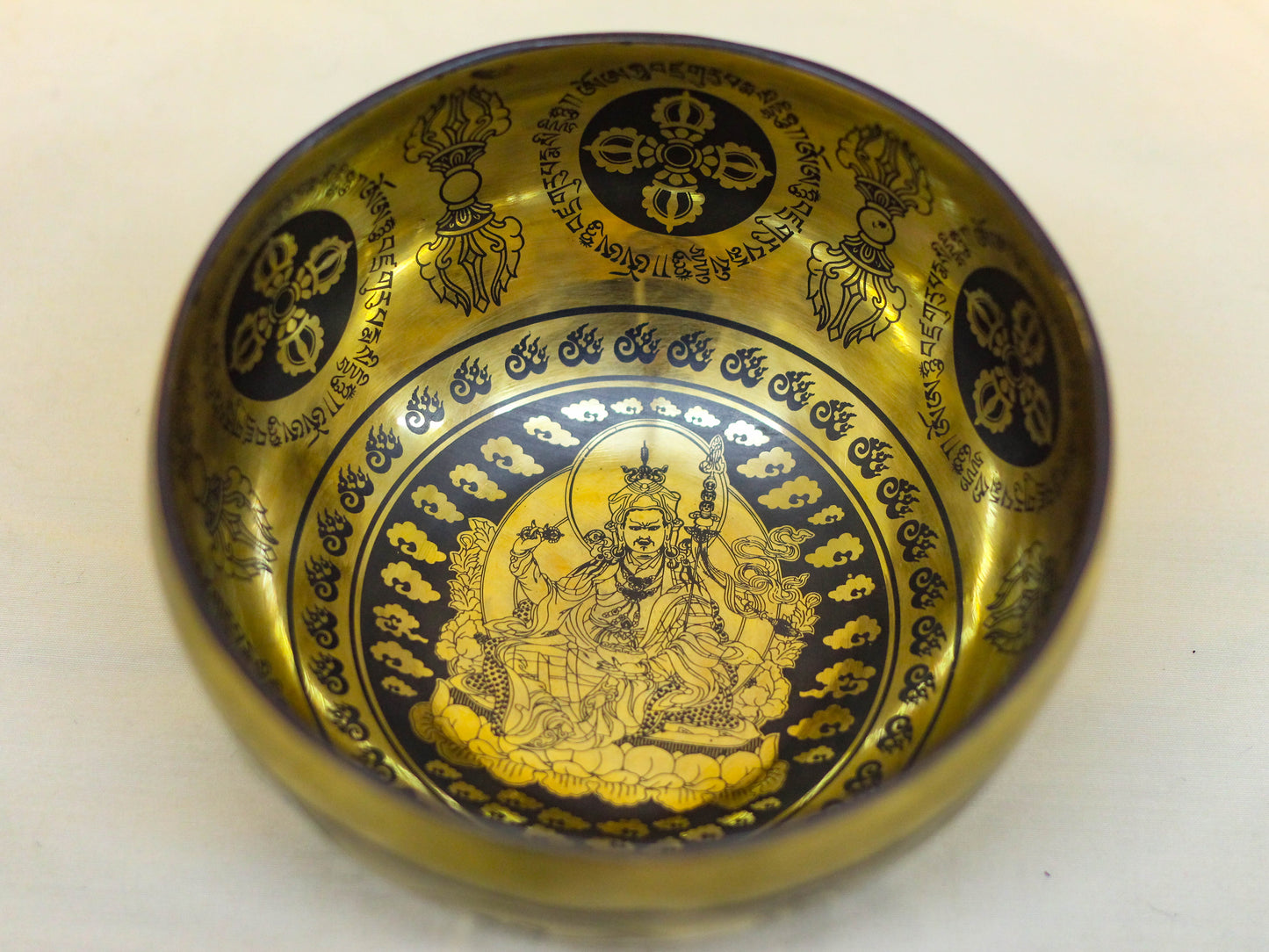 Guru Rinpoche Engraved Tibetan Singing Bowl (Small)