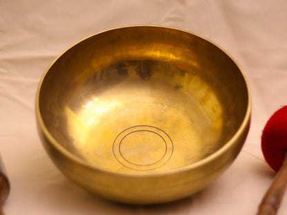 Plain Golden Singing Bowl (Big)