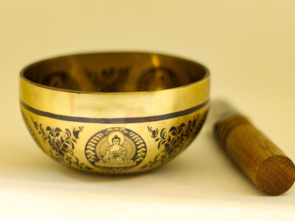 Buddha Engraved Singing Bowl